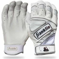 FRANKLIN POWERSTRAP CHROME BATTING GLOVES 20491F