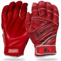 FRANKLIN POWERSTRAP CHROME BATTING GLOVES 20493F