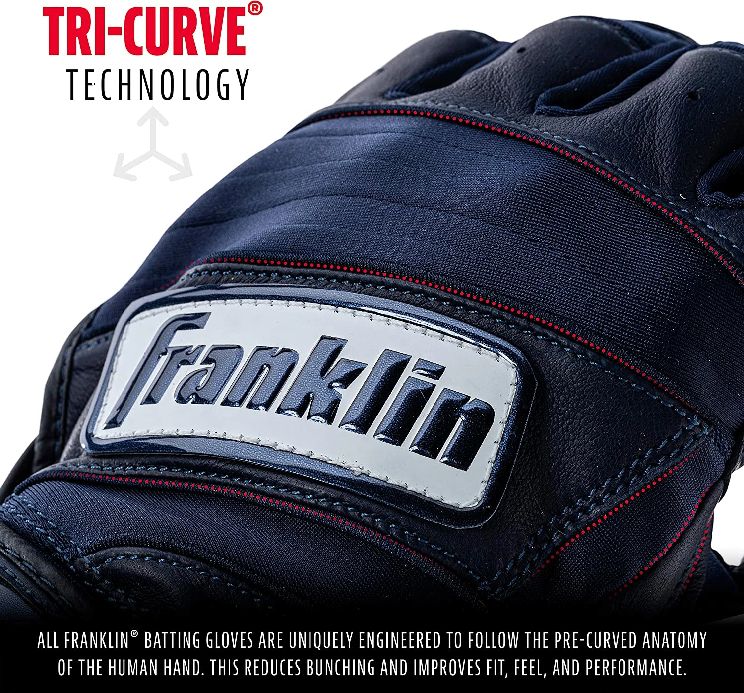 Franklin NATURAL® II HI-LITE BATTING GLOVES - Image 4