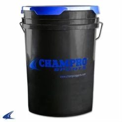 Champro Plastic Ball Bucket With Foam Lid Cover