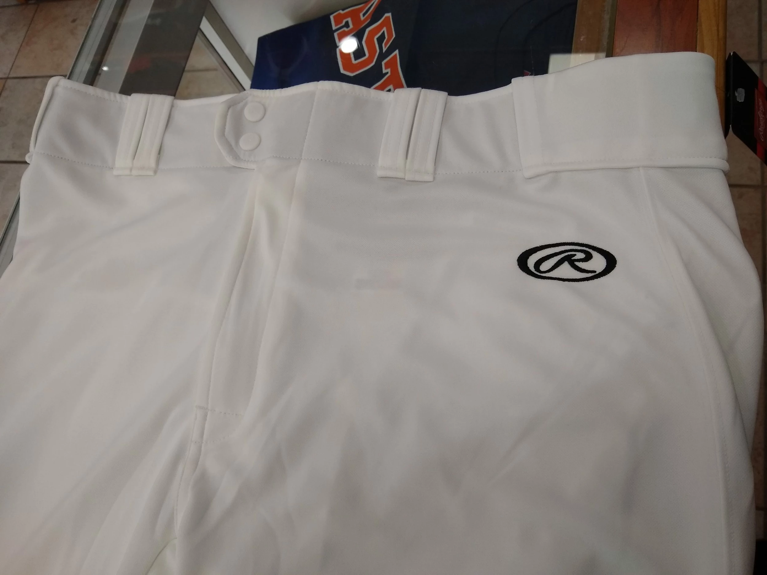 Rawlings Men's Launch Solid White Pants - Image 3