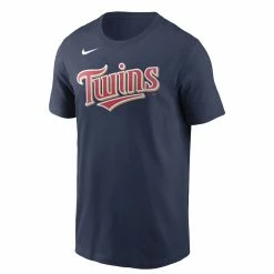 Nike Men's Minnesota Twins Navy Blue T-Shirt