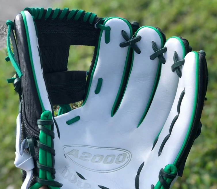 Custom Wilson A2000 1787 Black/Dark Green Snake Skin - BatClub USA Exclusive - Image 5