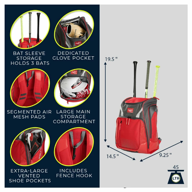 Rawlings Legion BackPack - Image 6